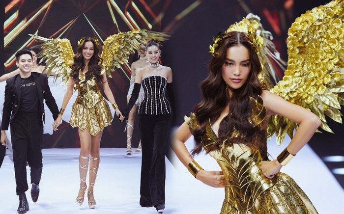 Hoa hậu Khánh Vân lần đầu lấn sân thiết kế, chọn Hoàng Phương làm vedette quá 'cháy'