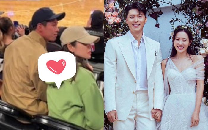 Lộ ảnh Hyun Bin - Son Ye Jin đi xem bóng rổ cực tình cảm tại Mỹ