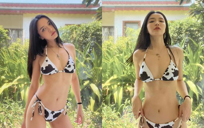 Bích Phương diện bikini bò sữa cute xỉu, spotlight dồn vào vòng 1 'lép' mà vẫn quyến rũ