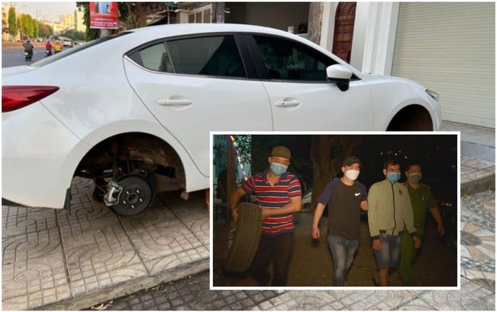 Bắt được đối tượng trộm 4 bánh xe ô tô đậu trước nhà dân