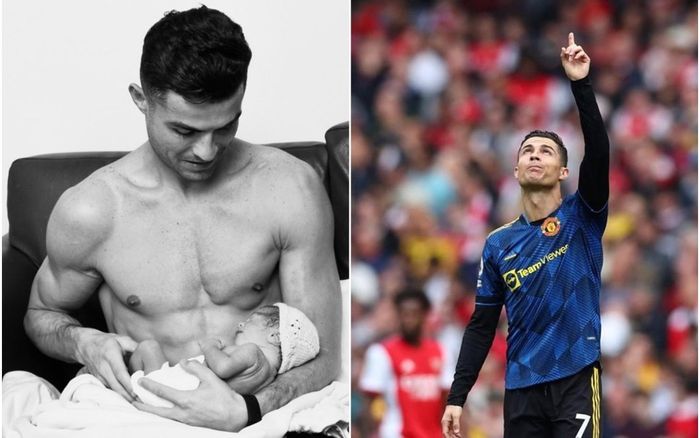 Hình ảnh Ronaldo bế bé gái gây cảm động sau sự qua đời của con trai