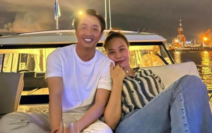 Cường Đô La và Đàm Thu Trang trốn con nghỉ lễ trên du thuyền sang chảnh