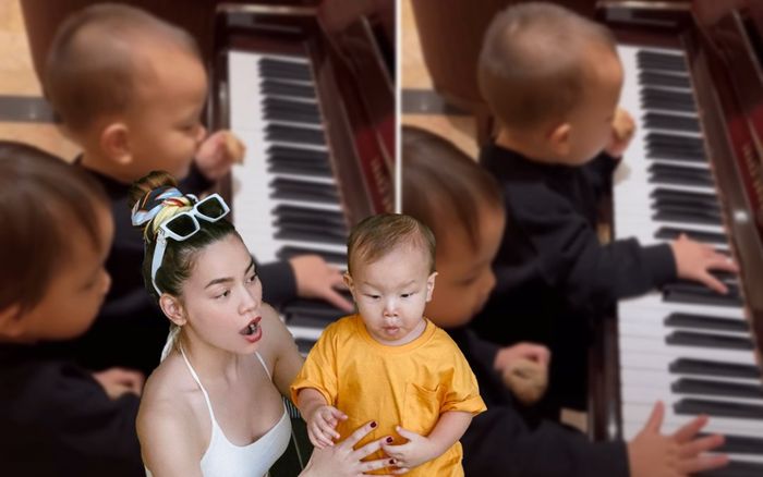 Chị em Lisa - Leon nay đã cùng nhau đánh đàn cho mẹ nghe, nhưng cách đánh của 'cậu út' nó lạ lắm!