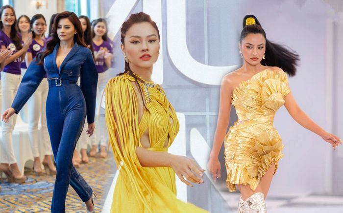 Vũ Thu Phương chê thẳng mặt thí sinh: 'Các em catwalk mà đánh tay quá mạnh là giống đi chợ rồi đó'