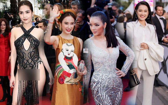 Sao Việt 'càn quét' LHP Cannes: Ngọc Trinh hở hết cỡ, Lý Nhã Kỳ 'sang, xịn, mịn' dù hơi 'ô dề'