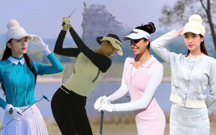 Khi hoa hậu chơi golf: Người 'sang, xịn, mịn', người diện trang phục phát mùi tiền