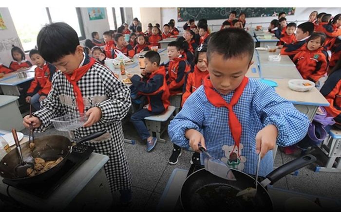 Nấu ăn và dọn nhà trở thành môn học trong chương trình đào tạo của Trung Quốc