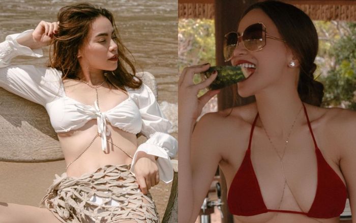 Diện bikini khoe vòng ba lấp ló, Hồ Ngọc Hà khiến dân mạng xuýt xoa: 'Gái ba con cũng trông mòn con mắt'