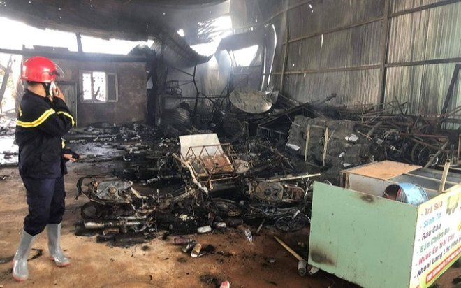 Nổ bình ga tại cơ sở sang chiết, hai vợ chồng nguy kịch
