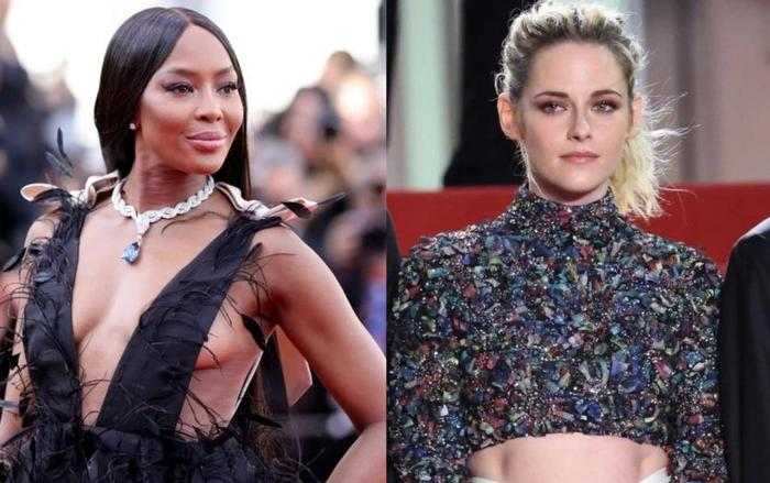 Cannes 2022: Kristen Stewart khéo khoe cơ bụng số 11 nhưng vẫn lép vế trước 'báo đen' Naomi Campbell