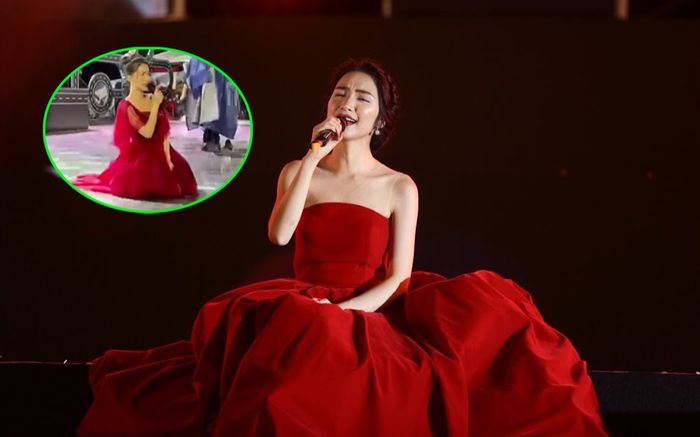Hòa Minzy bất ngờ quỳ dưới mưa trước hàng nghìn khán giả, thực hư ra sao?