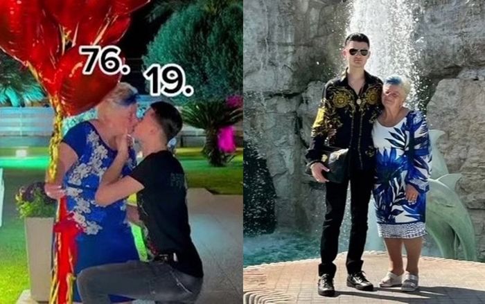Cặp đôi 'bà cháu' gây sốc cư dân mạng, màn cầu hôn gây xôn xao bàn tán