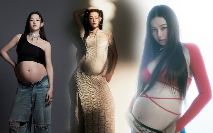 Đẳng cấp của hoa hậu đẹp nhất Hàn Quốc: Bầu vượt mặt vẫn xử tuốt croptop, quần cạp trễ