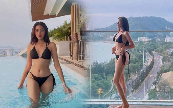 Cuộc thi hoa hậu vừa đóng máy, hot girl 'trứng rán' Trần Thanh Tâm đã khoe ngay body cực nuột