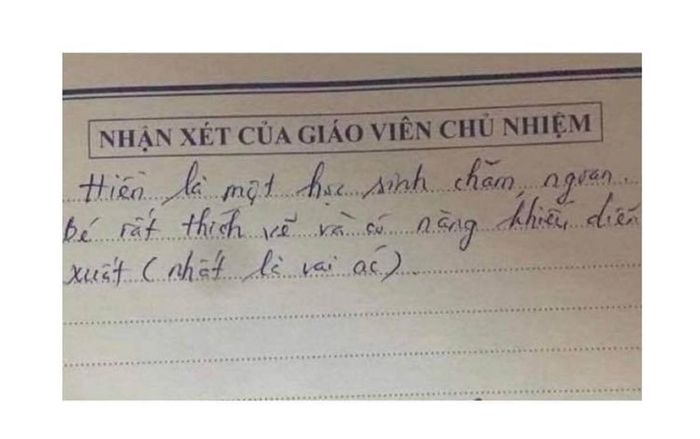 Cười ngất với lời phê 'bá đạo' của giáo viên, phụ huynh đọc xong vẫn chưa biết con mình được khen hay chê