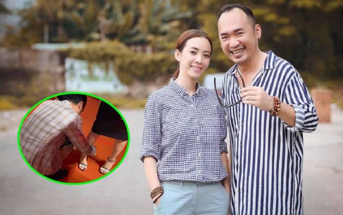 Tiến Luật có hành động tinh tế với Thu Trang giữa đám đông sự kiện