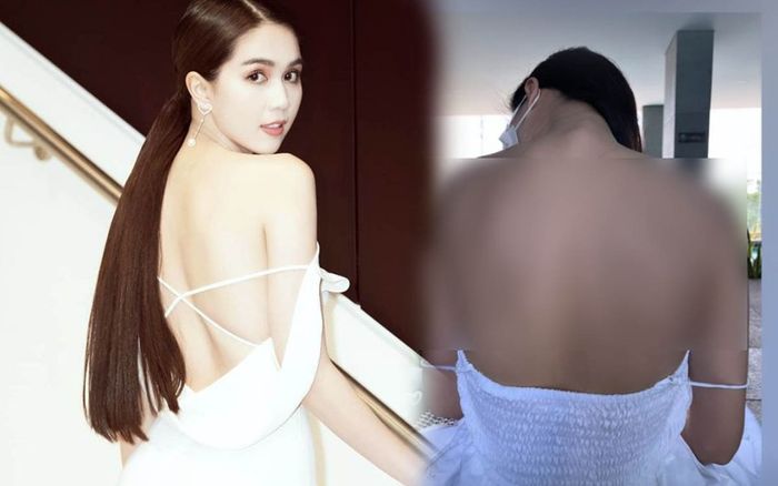 Ngọc Trinh để lộ lưng trần nhiều khuyết điểm, không còn nuột nà như xưa