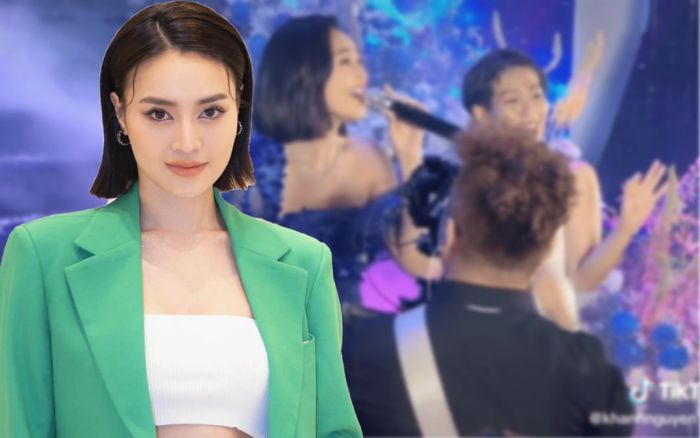 Bị lôi kéo lên sân khấu hát, Ninh Dương Lan Ngọc khoe giọng thật khiến ai cũng phải trầm trồ
