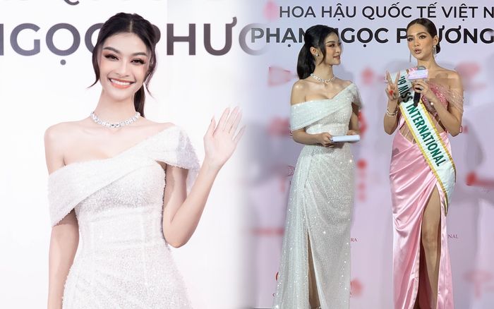 Kiều Loan giật trọn spotlight lấn át 'nữ chính' Á hậu Phương Anh tại buổi trao sash