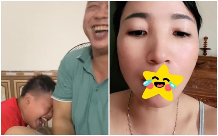 Hai bố con cười không ăn nổi cơm khi thấy mẹ đi phun môi về, xem nguyên nhân ai cũng đồng cảm