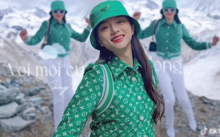 Đứng trên đỉnh núi tuyết say sưa nhảy hit của AMEE, Hương Giang khiến netizen 'thót tim' vì hành động này