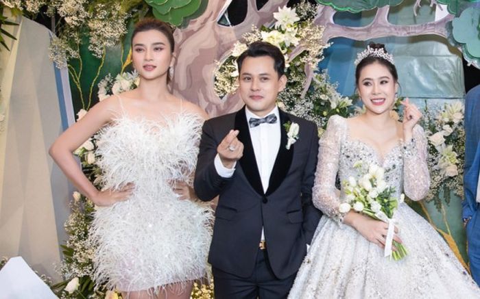 Diện trang phục lấn át cô dâu Hồ Bích Trâm trong lễ cưới, Kim Tuyến nhận 'gạch đá' từ dân mạng