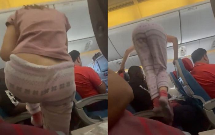 Nữ hành khách trèo lên ghế, nhảy qua người khác trên máy bay gây phẫn nộ