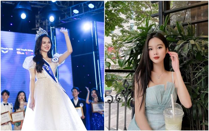 'Soi' nhan sắc và học vấn của Tân Hoa khôi Đại học Ngoại thương 2022