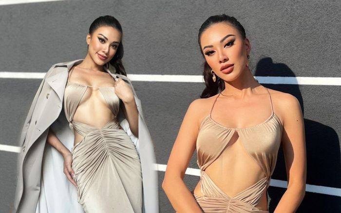 Kim Duyên thôi miên fan Miss Supranational với váy sâu hoắm, khoe rãnh bụng đẹp hiếm thấy