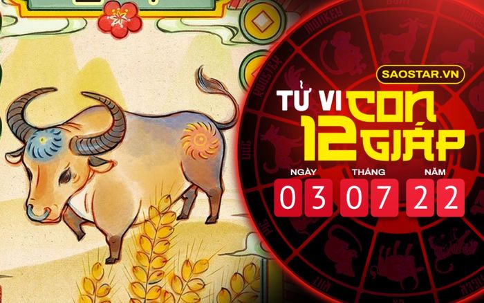 Tử vi hôm nay Chủ nhật ngày 3/7/2022 của 12 con giáp: Sửu cẩn thận họa tiểu nhân đeo bám