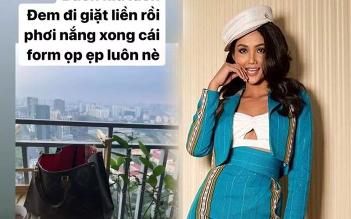 H'Hen Niê khiến dân tình 'bật ngửa' khi để chị gái dùng bàn chải giặt túi hàng hiệu