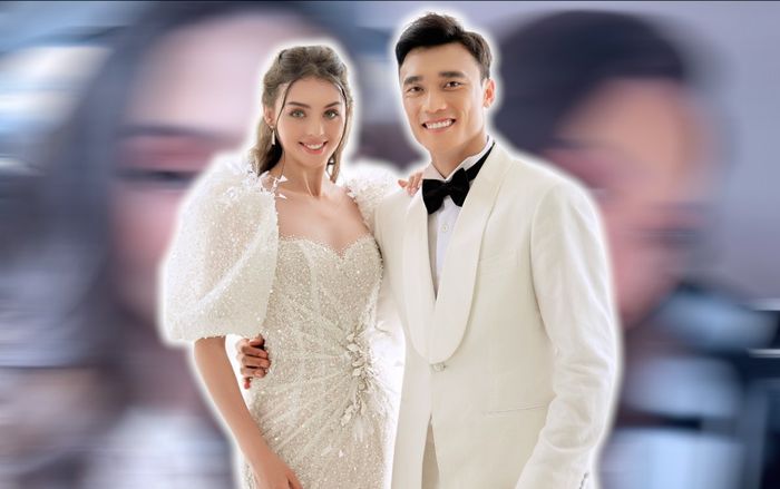 Bà xã 'Dũng Gôn' gây chú ý với gương mặt lạ lẫm hậu đám cưới