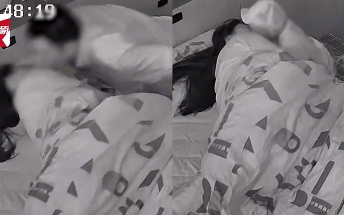 Chồng vào giường hôn tạm biệt vợ, con trai 19 tháng tuổi đứng nhìn và có hành động gây bất ngờ