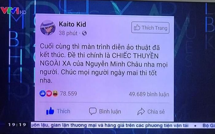 Cư dân mạng Nhật Bản hoang mang không hiểu sao Kaito Kid lên top trending trên Twitter