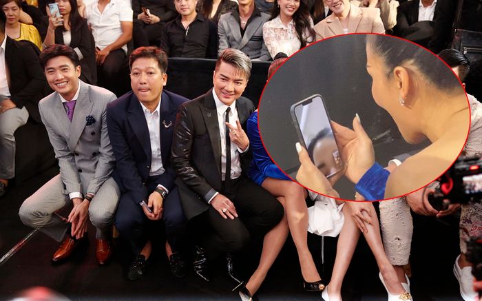 Không hổ danh là ông chồng của năm, Trường Giang đi sự kiện nhưng vẫn không quên trình diện 'nóc nhà'