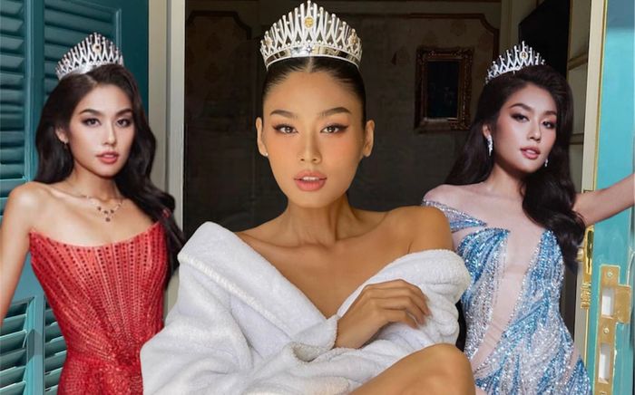 Thảo Nhi Lê sau khi đạt Á hậu 1: Lúc gợi cảm, khi hờ hững chụp ảnh cùng vương miện