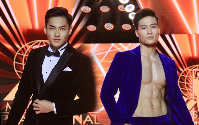 Nam vương Siêu quốc gia 2022 diện vest: Đại diện Việt Nam 'chơi lớn' để hở áo khoe body 6 múi