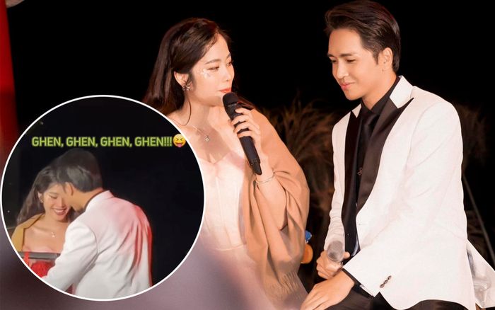 Nam Em ghen ra mặt khi thấy Bạch Công Khanh ôm ấp người con gái khác trên sân khấu