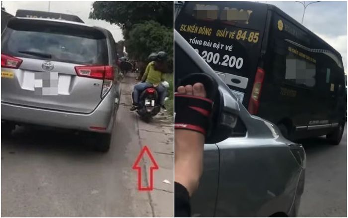 Dân mạng tranh cãi dữ dội hành động đạp gãy gương ô tô lấn làn của nam thanh niên