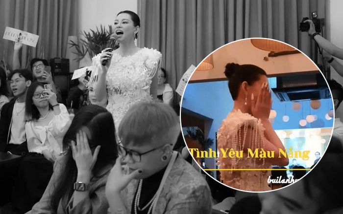 Đưa nhầm micro cho fan nam điển trai, Bùi Lan Hương liền 'đứng ngồi không yên'!