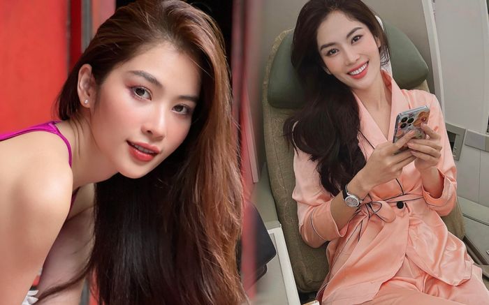 Lệ Nam thăng hạng nhan sắc sau khi để vụt vương miện, mặc đồ ngủ lên máy bay vẫn 'mlem'