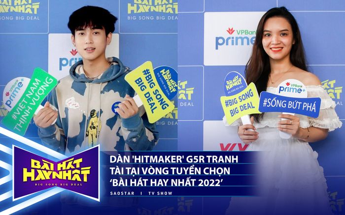 Dàn 'hitmaker' G5R tranh tài tại vòng tuyển chọn Bài hát hay nhất 2022: Kẻ cười tươi, người khóc thầm