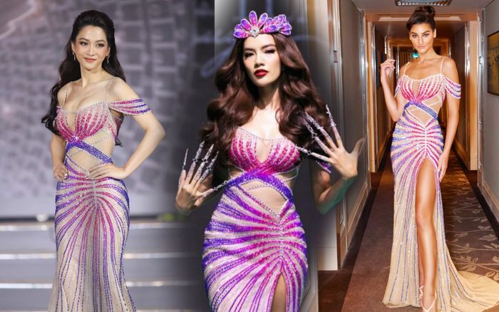 Góc đụng hàng: Hoàng Phương 'chặt đẹp' Lê Bống và Miss Earth 2020 khi diện cùng mẫu váy