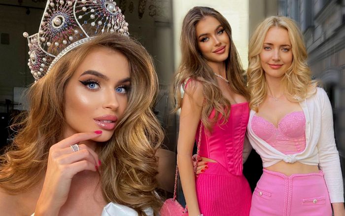Búp bê Barbie Hoa hậu Hoàn vũ Nga 2020 gây lú khi chụp với mẹ, fan sắc đẹp kiểu: 'Rồi ai mẹ ai con?'
