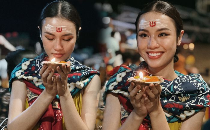 Thủy Tiên hóa gái Ấn Độ, lần đầu công tác nước ngoài trong vai trò á hậu