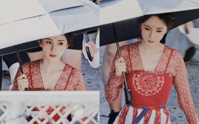 Lộ tạo hình của Dương Mịch trong Hồ Yêu Tiểu Hồng Nương, diện sắc đỏ nổi bật nhưng vẫn bị chê già