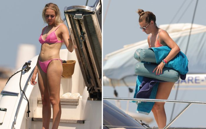 Sao nữ tuyển Anh diện bikini trên du thuyền