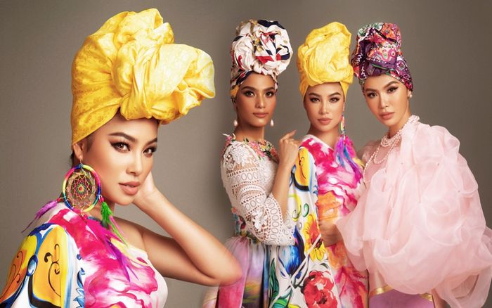 Phạm Hương, Minh Tú diện áo dài cách tân đọ sắc cùng 'Best Face' Trương Thị May