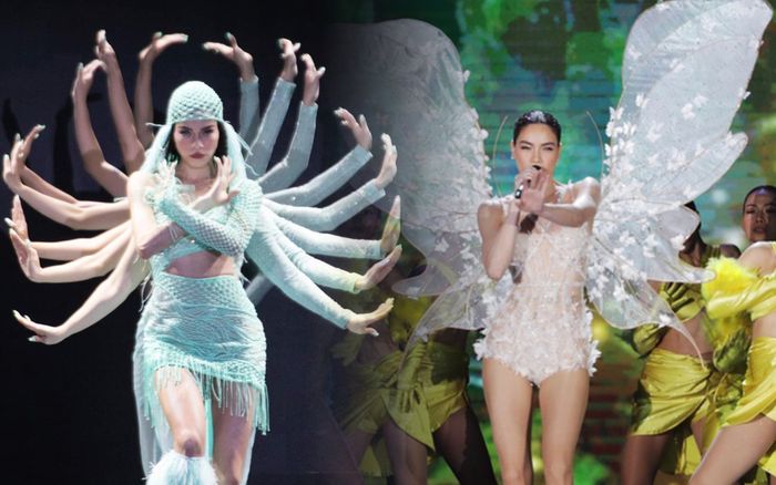Cùng một ca khúc, màn trình diễn của Hồ Ngọc Hà tại hai sân khấu Hoa hậu 'cháy' cỡ nào?
