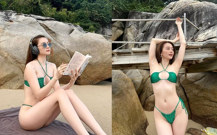 Thiều Bảo Trang 'thiêu đốt' đường đua bikini, khẳng định luôn tình trạng yêu đương